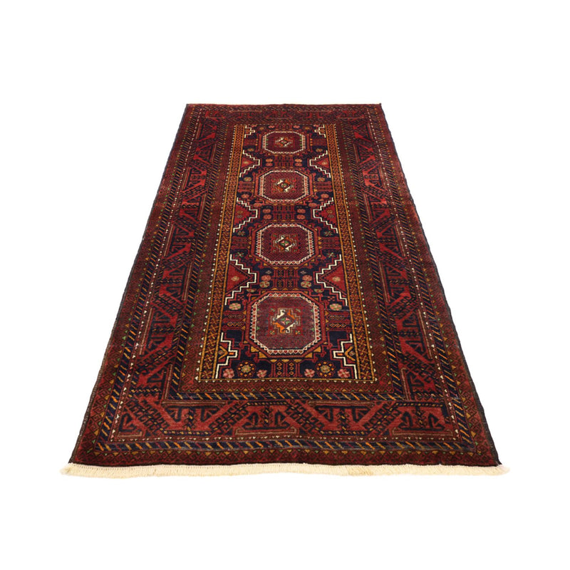 Alfombra de pasillo Alfombra Belutsch - 188 x 101 cm - rojo oscuro