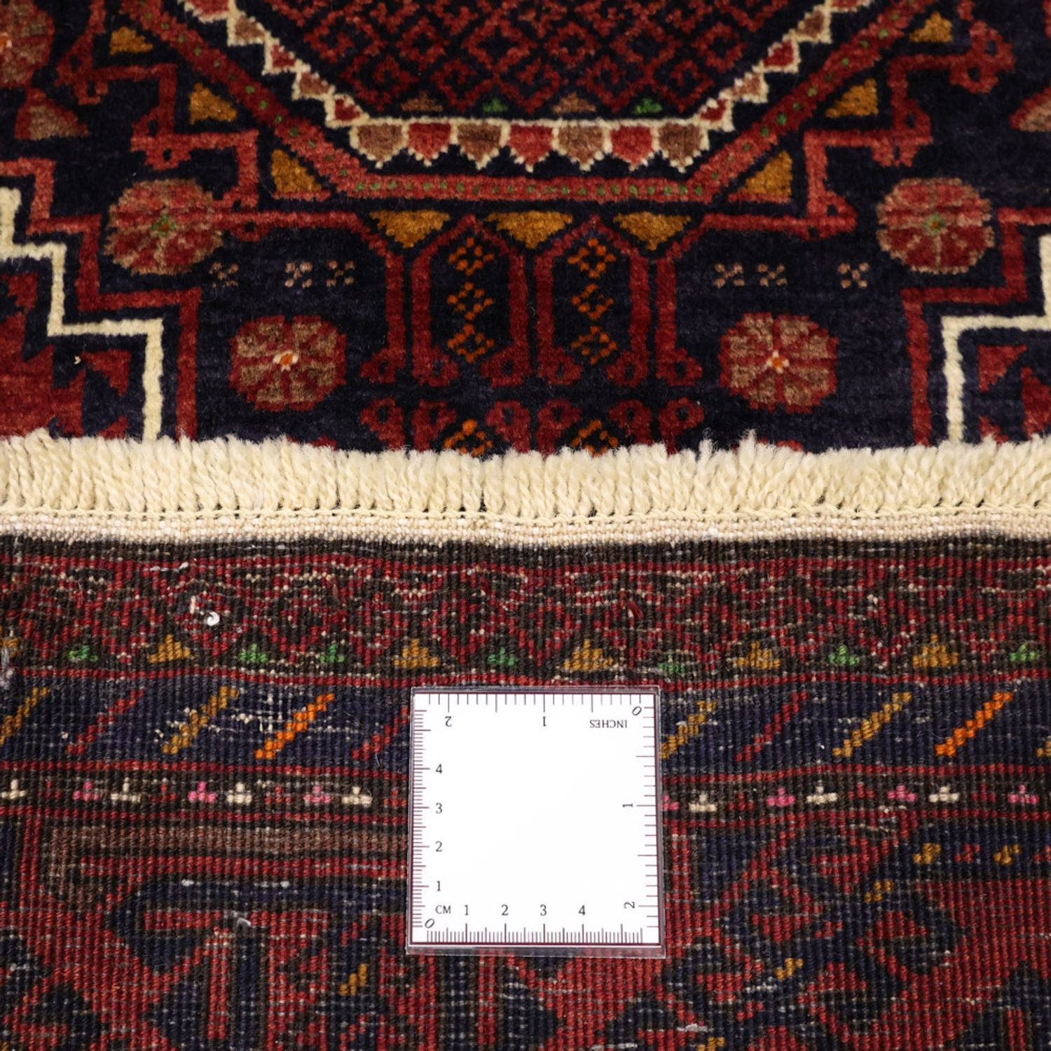 Alfombra de pasillo Alfombra Belutsch - 188 x 101 cm - rojo oscuro