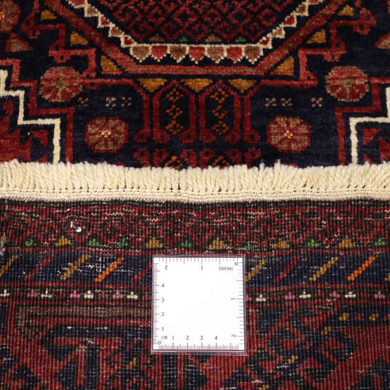 Alfombra de pasillo Alfombra Belutsch - 188 x 101 cm - rojo oscuro