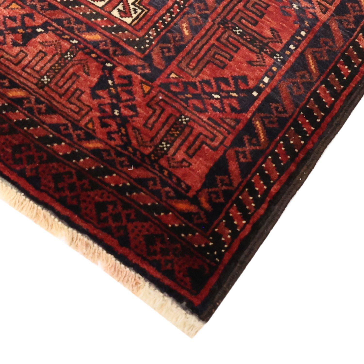 Alfombra de pasillo Alfombra Belutsch - 200 x 107 cm - rojo oscuro