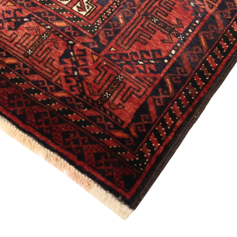 Alfombra de pasillo Alfombra Belutsch - 200 x 107 cm - rojo oscuro