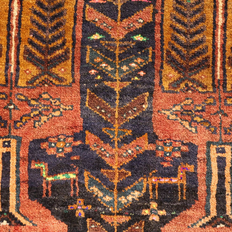 Alfombra de pasillo Alfombra Belutsch - 212 x 106 cm - rojo oscuro