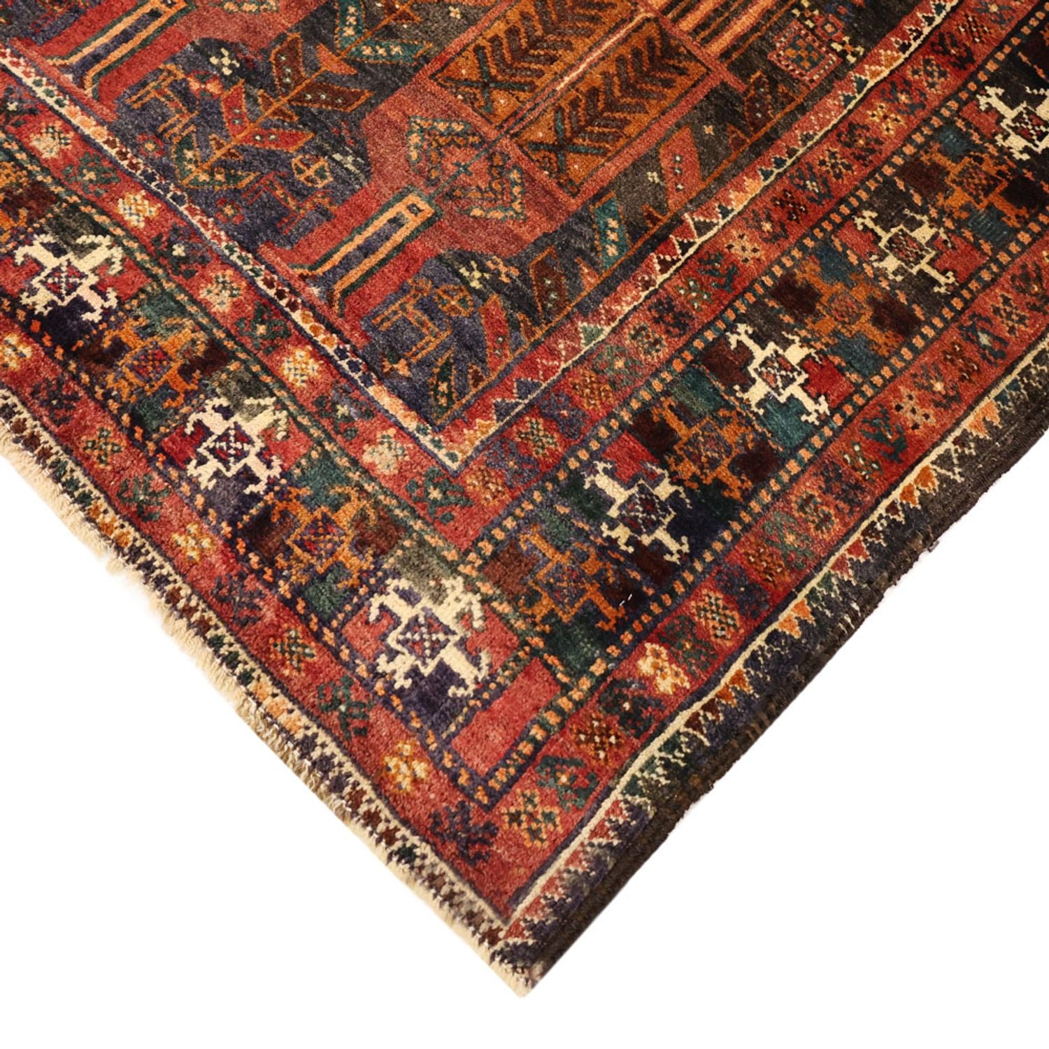 Alfombra de pasillo Alfombra Belutsch - 212 x 106 cm - rojo oscuro