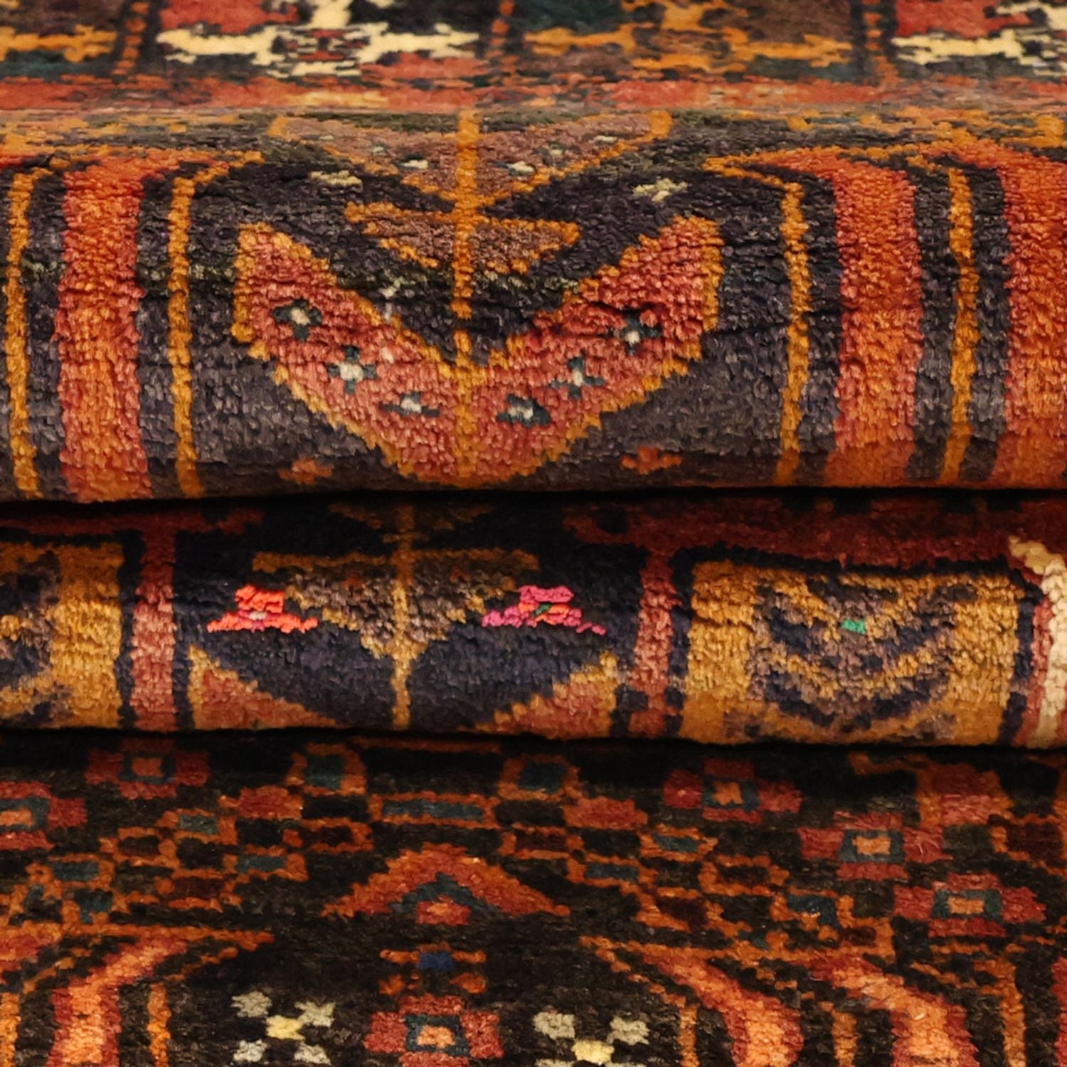 Alfombra de pasillo Alfombra Belutsch - 212 x 106 cm - rojo oscuro