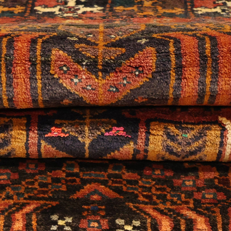 Alfombra de pasillo Alfombra Belutsch - 212 x 106 cm - rojo oscuro