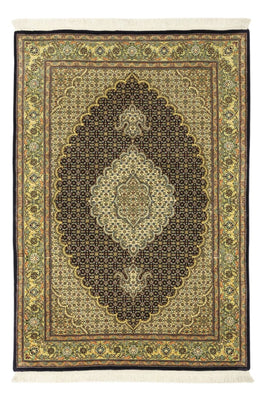 Alfombra Persa - Tabriz - Real - 146 x 102 cm - verde oscuro
