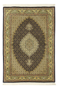 Alfombra Persa - Tabriz - Real - 146 x 102 cm - verde oscuro