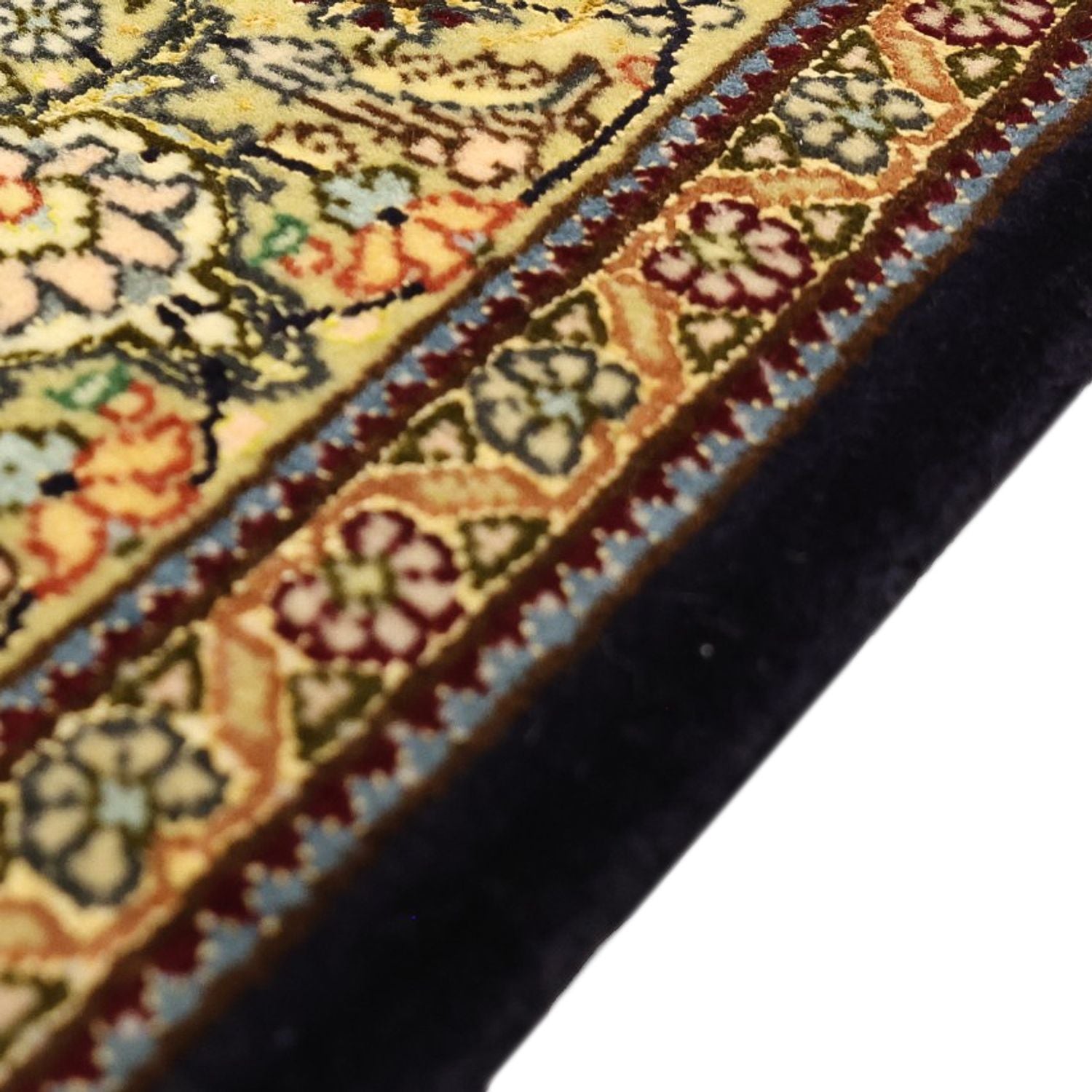 Alfombra Persa - Tabriz - Real - 146 x 102 cm - verde oscuro