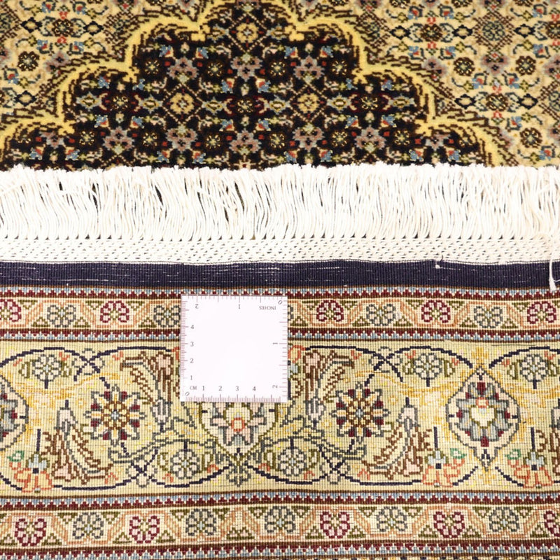 Alfombra Persa - Tabriz - Real - 146 x 102 cm - verde oscuro