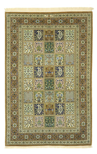 Alfombra Persa - Ghom - Royal - 154 x 102 cm - verde oliva