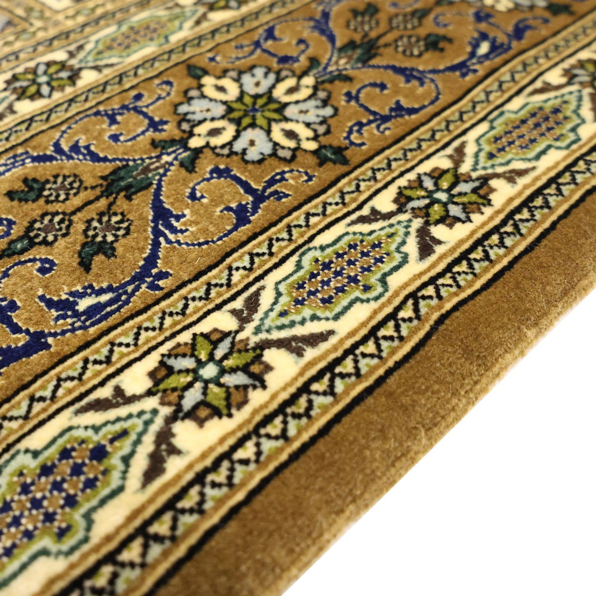 Alfombra Persa - Ghom - Royal - 154 x 102 cm - verde oliva