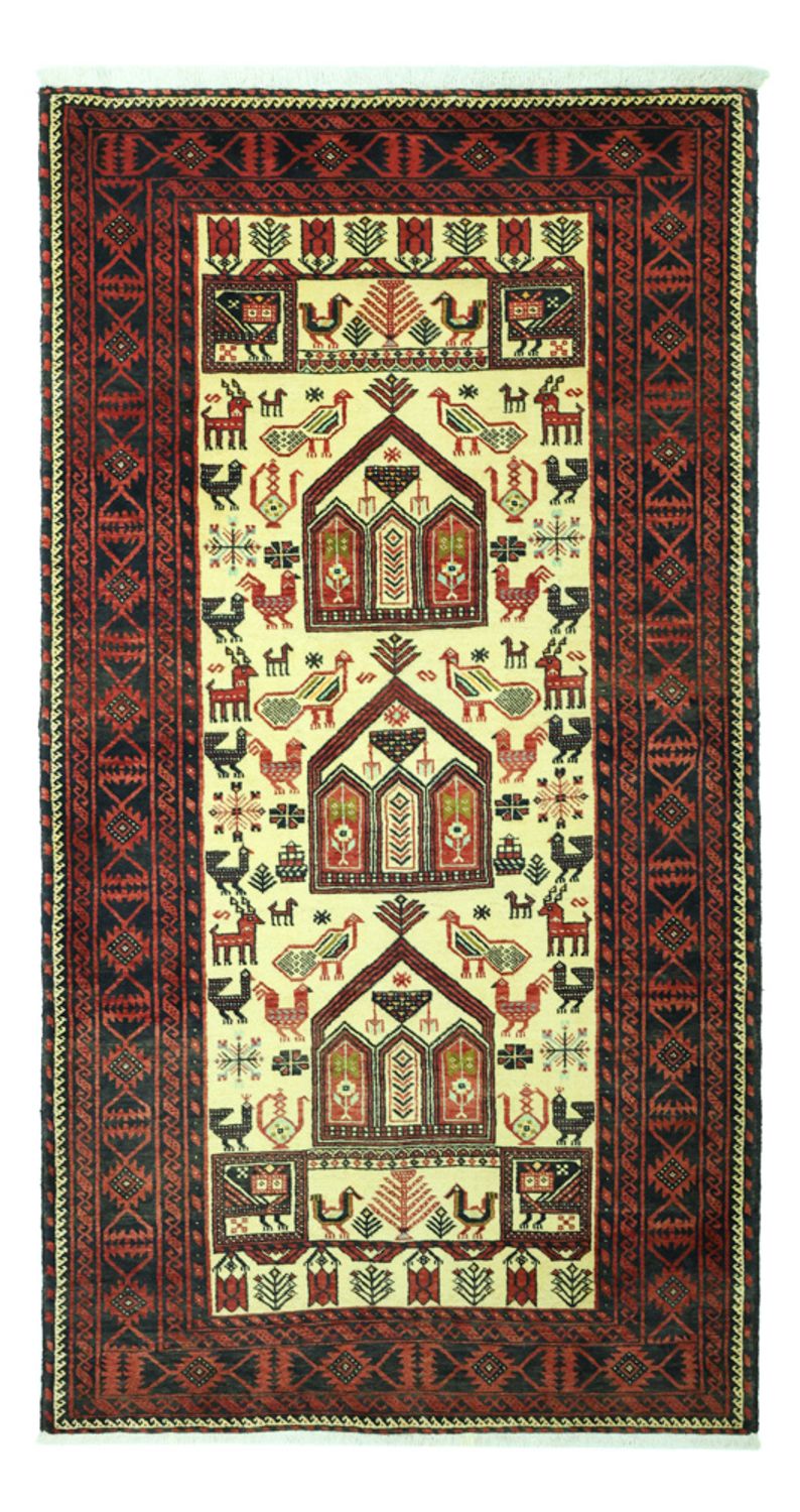 Alfombra de pasillo Alfombra Belutsch - 196 x 103 cm - beige