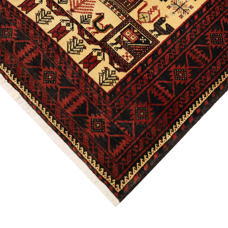 Alfombra de pasillo Alfombra Belutsch - 196 x 103 cm - beige