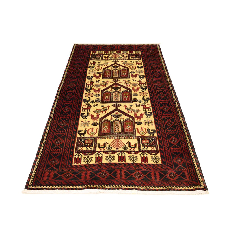 Alfombra de pasillo Alfombra Belutsch - 196 x 103 cm - beige