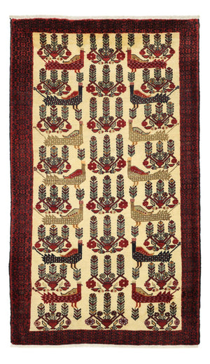 Alfombra de pasillo Alfombra Belutsch - 196 x 109 cm - beige