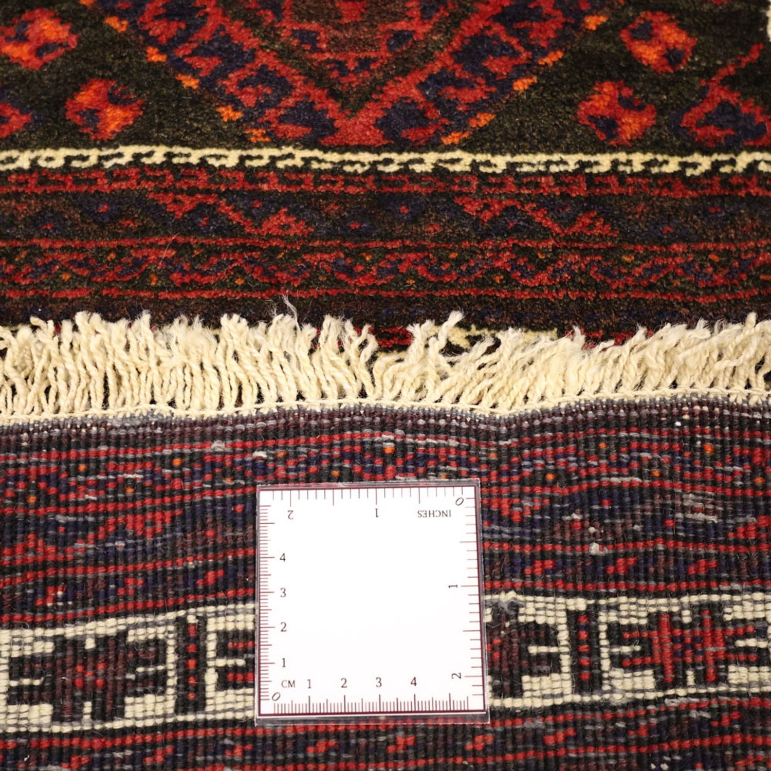 Alfombra de pasillo Alfombra Belutsch - 194 x 102 cm - rojo oscuro