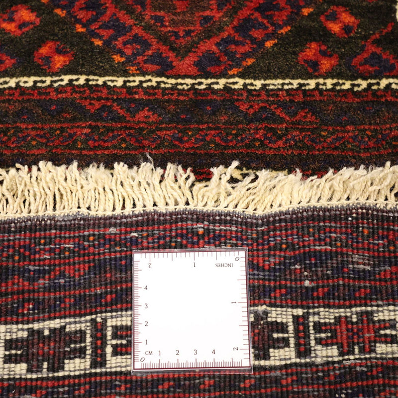 Alfombra de pasillo Alfombra Belutsch - 194 x 102 cm - rojo oscuro