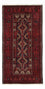 Alfombra de pasillo Alfombra Belutsch - 199 x 100 cm - rojo oscuro