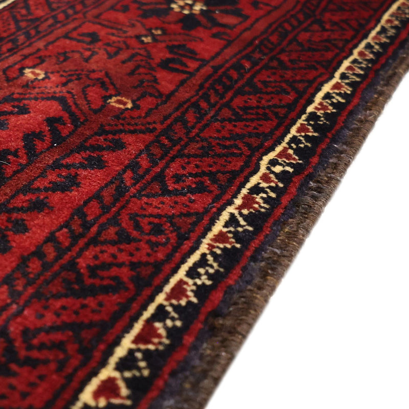 Alfombra de pasillo Alfombra Belutsch - 199 x 100 cm - rojo oscuro