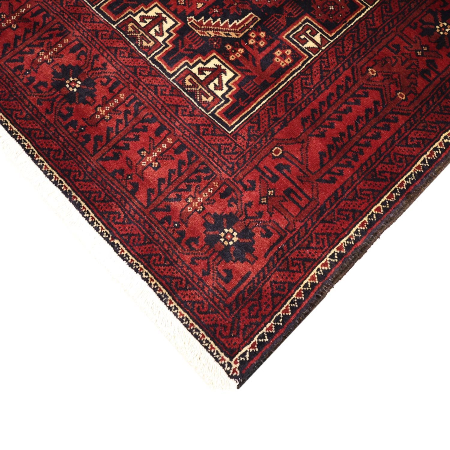Alfombra de pasillo Alfombra Belutsch - 199 x 100 cm - rojo oscuro