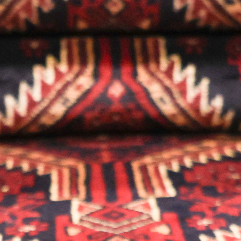Alfombra de pasillo Alfombra Belutsch - 199 x 100 cm - rojo oscuro