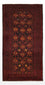 Alfombra de pasillo Alfombra Belutsch - 192 x 100 cm - rojo oscuro