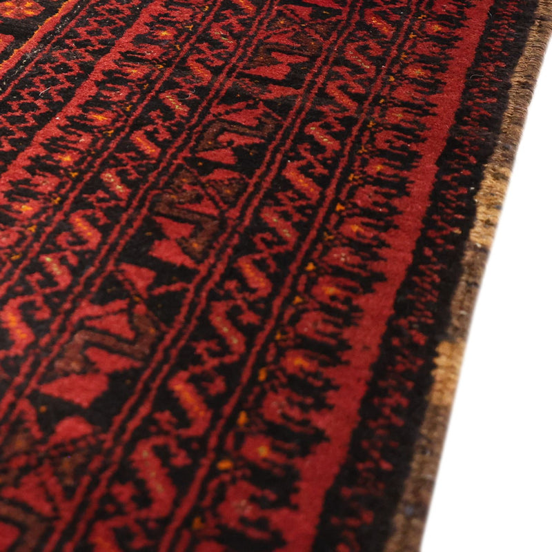 Alfombra de pasillo Alfombra Belutsch - 192 x 100 cm - rojo oscuro