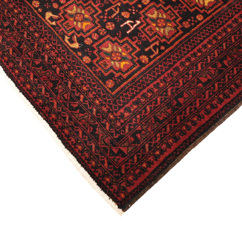 Alfombra de pasillo Alfombra Belutsch - 192 x 100 cm - rojo oscuro