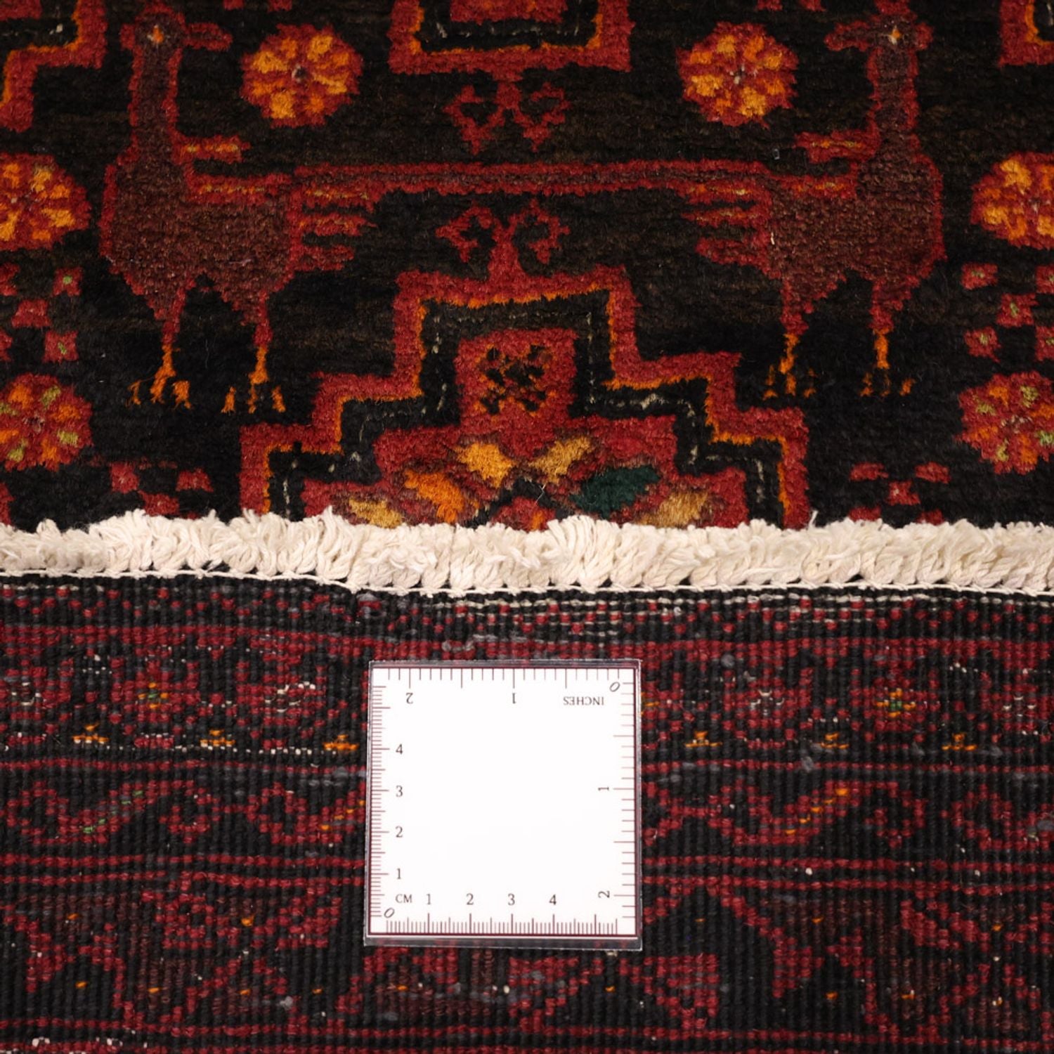 Alfombra de pasillo Alfombra Belutsch - 192 x 100 cm - rojo oscuro