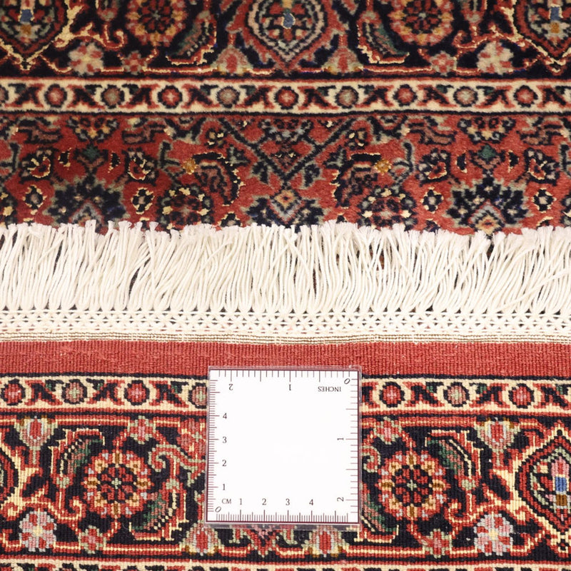 Alfombra persa - Bidjar - 140 x 72 cm - rojo oscuro