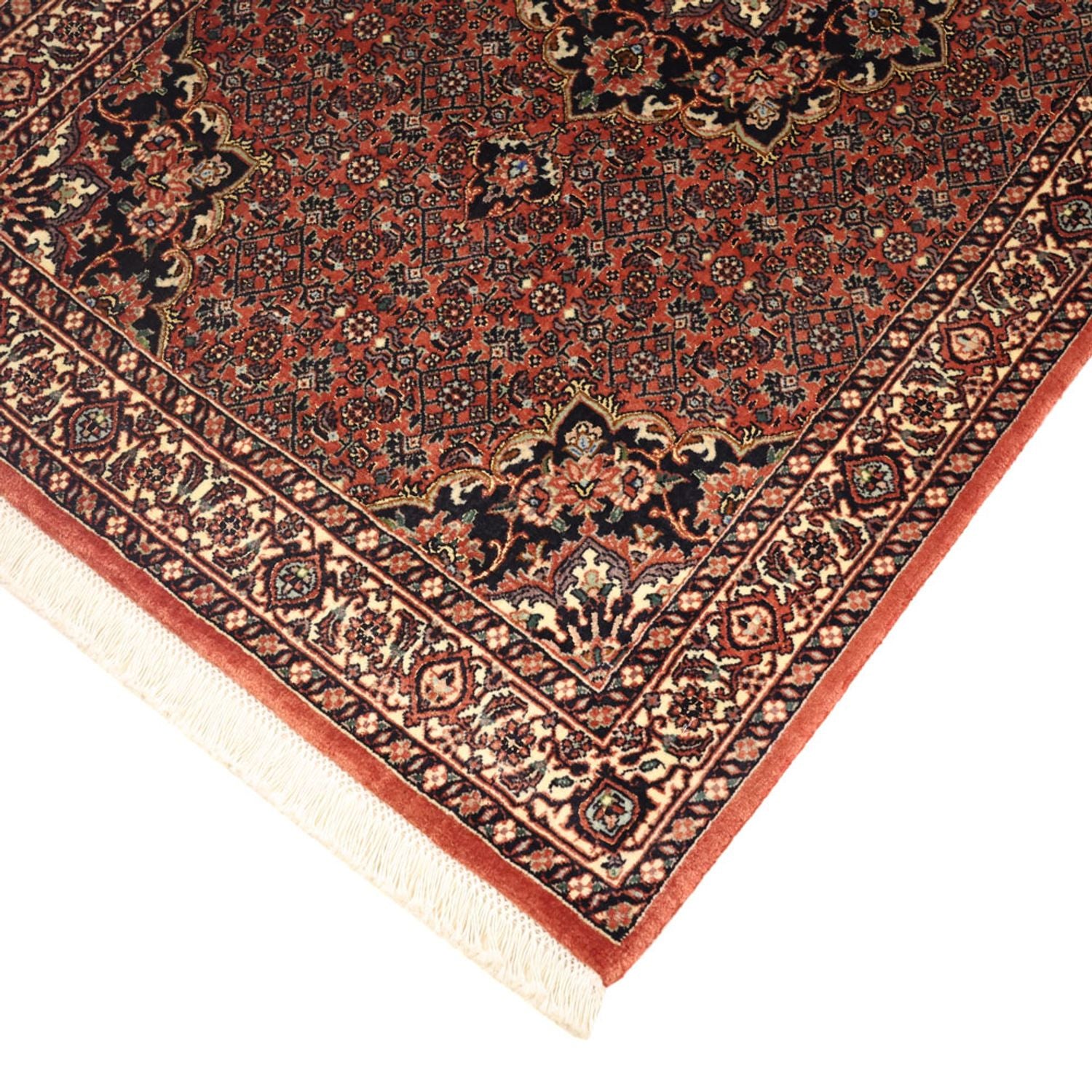 Alfombra persa - Bidjar - 139 x 82 cm - óxido
