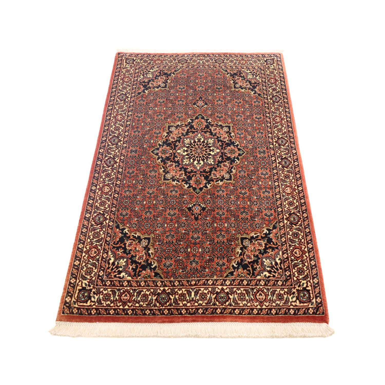 Alfombra persa - Bidjar - 139 x 82 cm - óxido