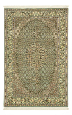 Alfombra Persa - Tabriz - Real - 153 x 101 cm - verde oliva