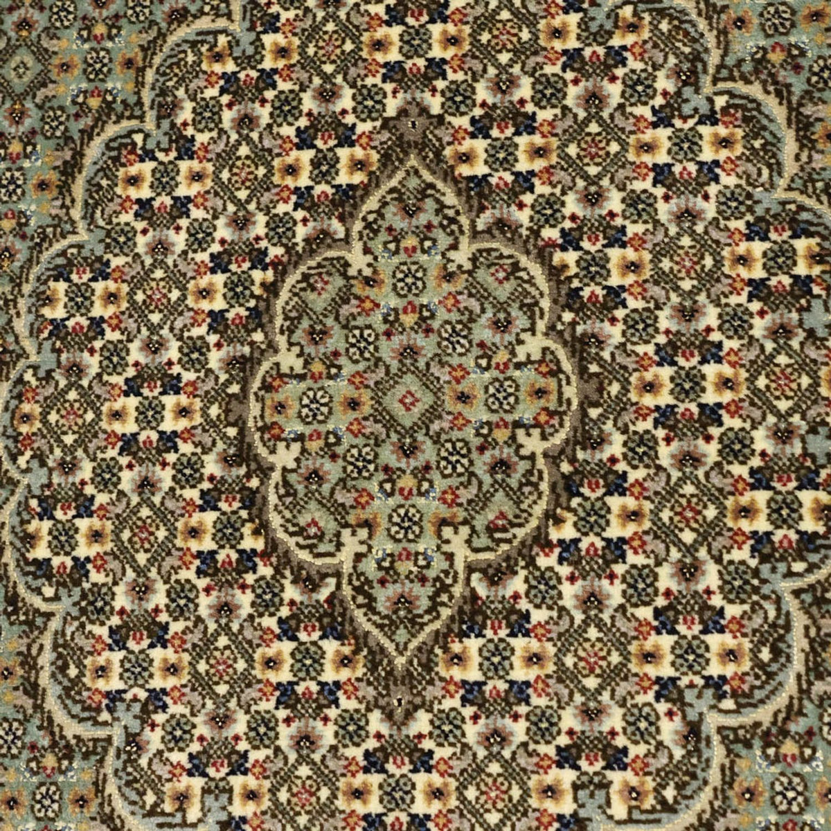 Alfombra Persa - Tabriz - Real - 153 x 101 cm - verde oliva