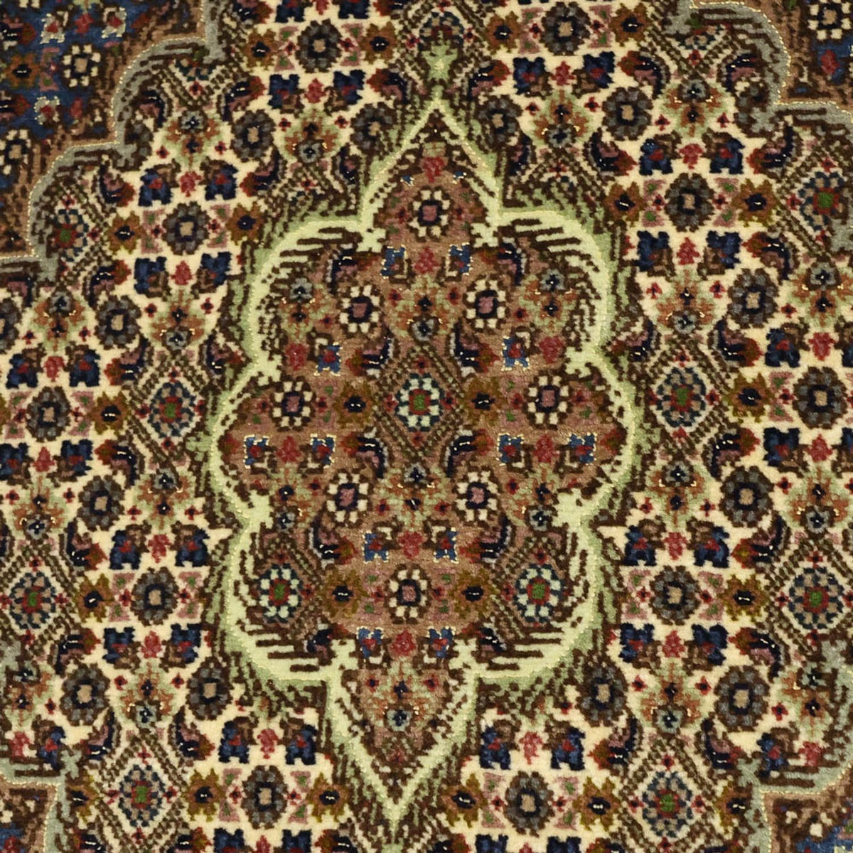 Alfombra Persa - Tabriz - Real - 158 x 96 cm - verde oliva