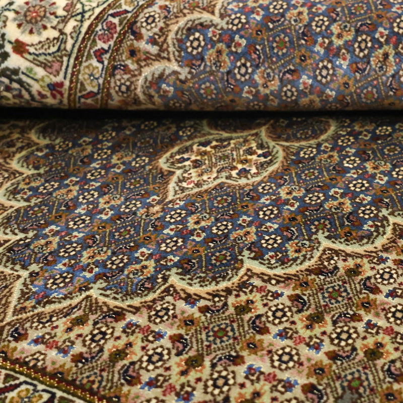 Alfombra Persa - Tabriz - Real - 158 x 96 cm - verde oliva