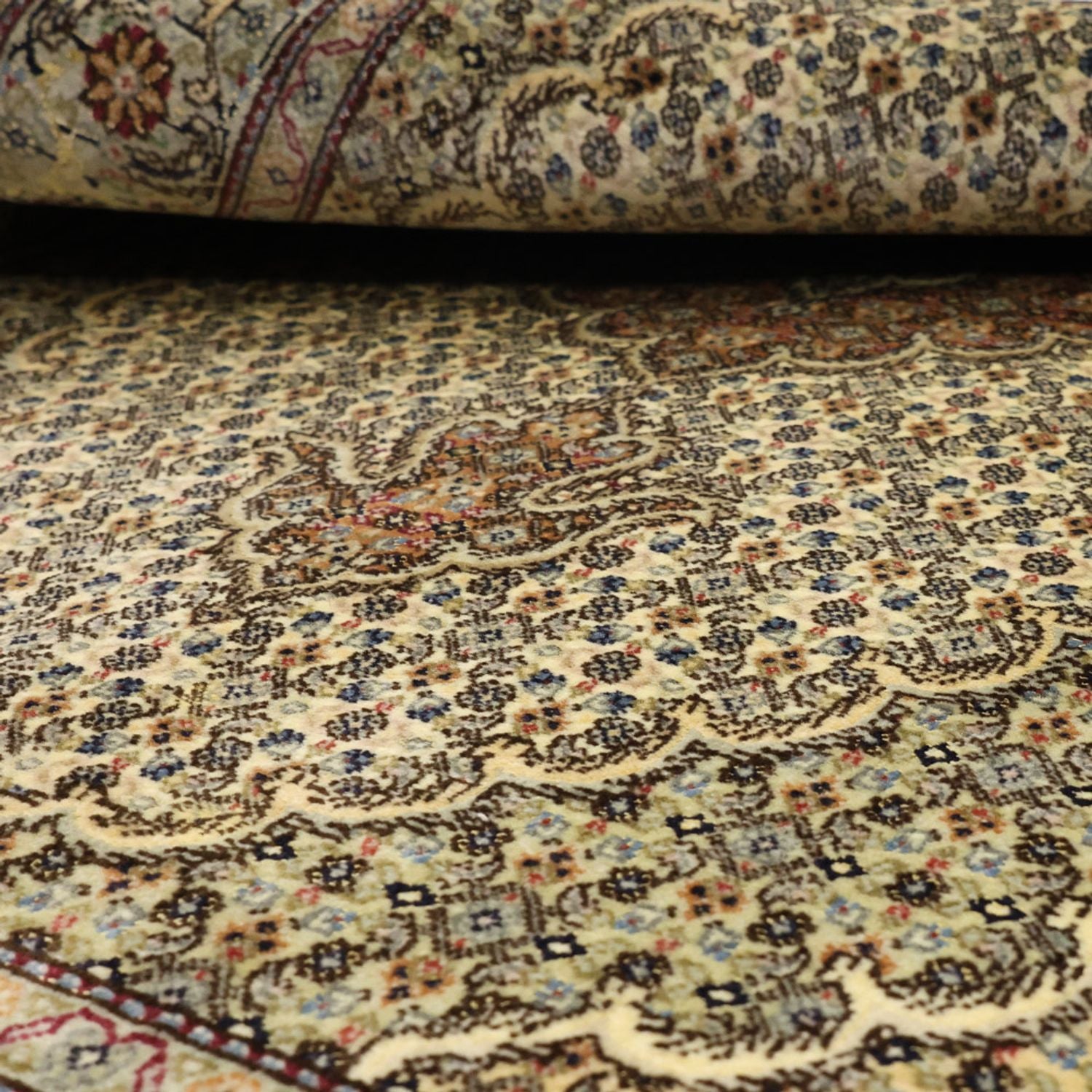 Alfombra Persa - Tabriz - Real - 150 x 102 cm - verde oliva