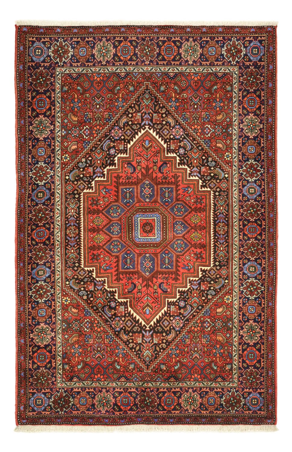 Alfombra persa - Nómada - 156 x 102 cm - rojo