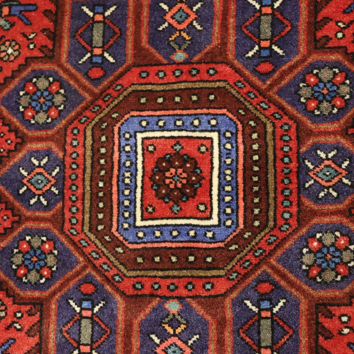 Alfombra persa - Nómada - 156 x 102 cm - rojo