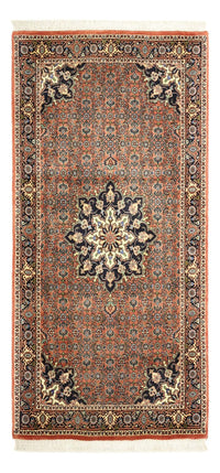 Alfombra persa - Bidjar - 140 x 68 cm - rojo oscuro