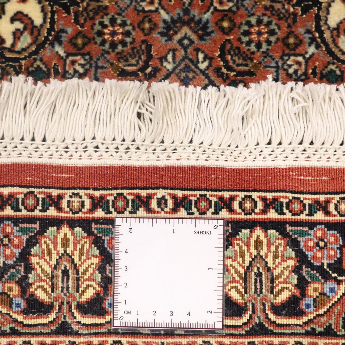 Alfombra persa - Bidjar - 145 x 73 cm - rojo oscuro