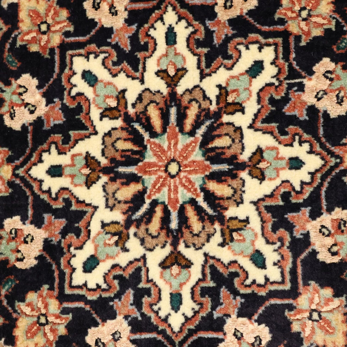 Alfombra persa - Bidjar - 131 x 72 cm - rojo oscuro