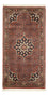 Alfombra persa - Bidjar - 135 x 73 cm - rojo oscuro