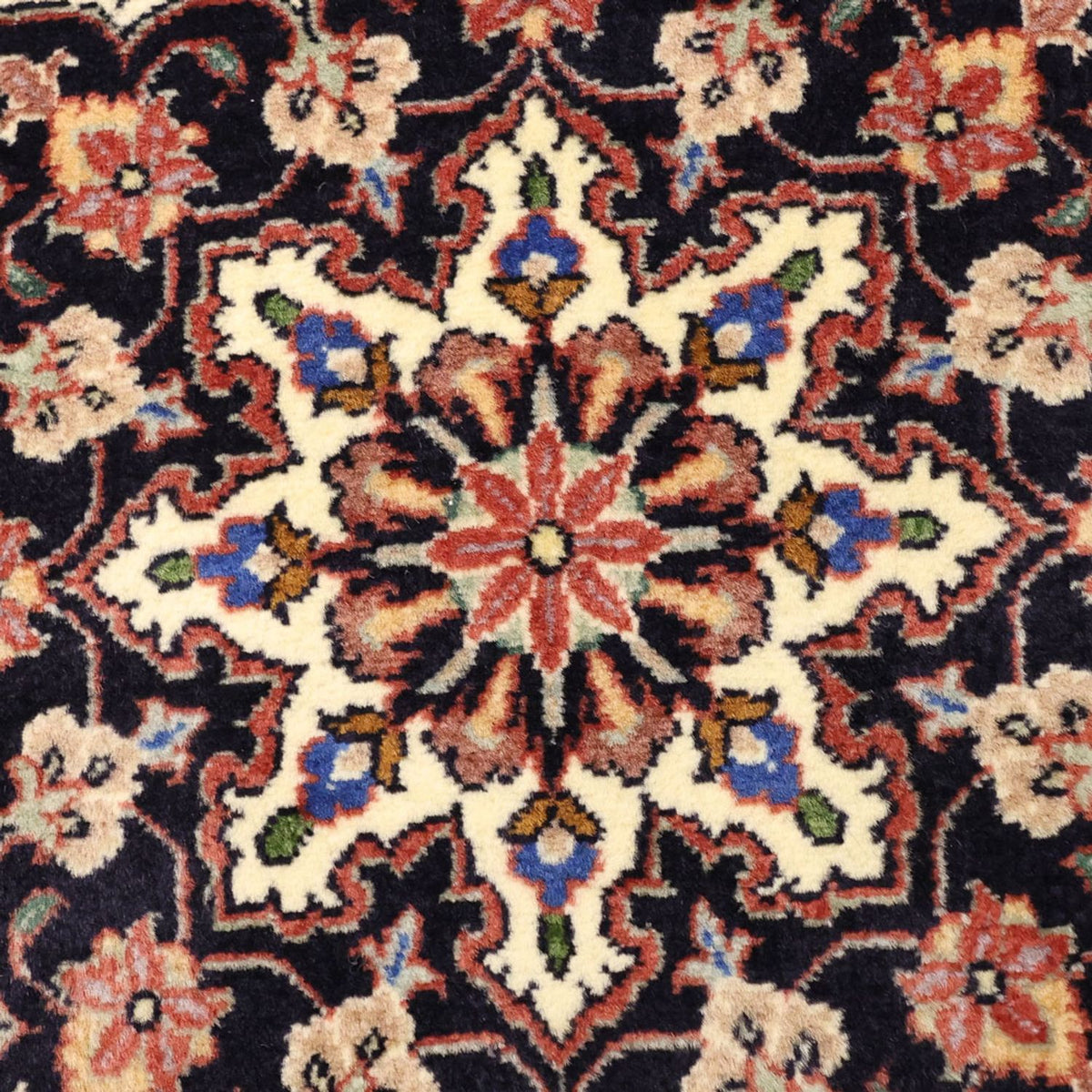 Alfombra persa - Bidjar - 135 x 73 cm - rojo oscuro