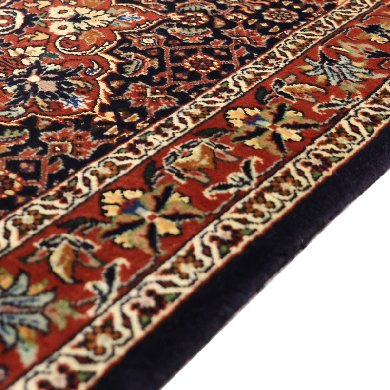 Alfombra persa - Bidjar - 139 x 70 cm - rojo oscuro