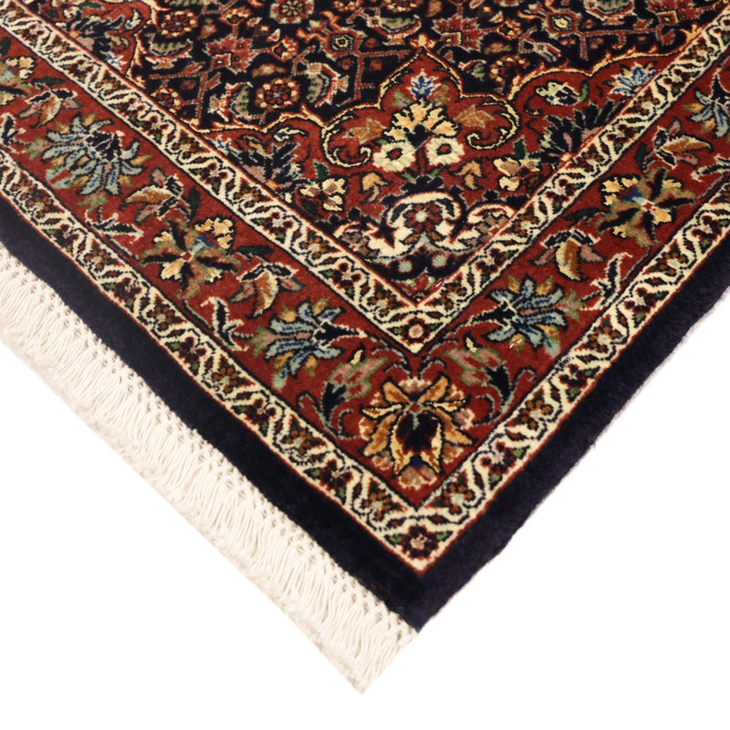 Alfombra persa - Bidjar - 139 x 70 cm - rojo oscuro