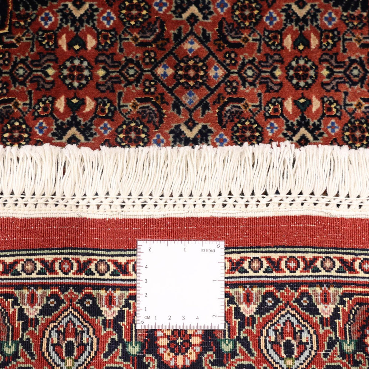 Alfombra persa - Bidjar - 147 x 90 cm - rojo oscuro