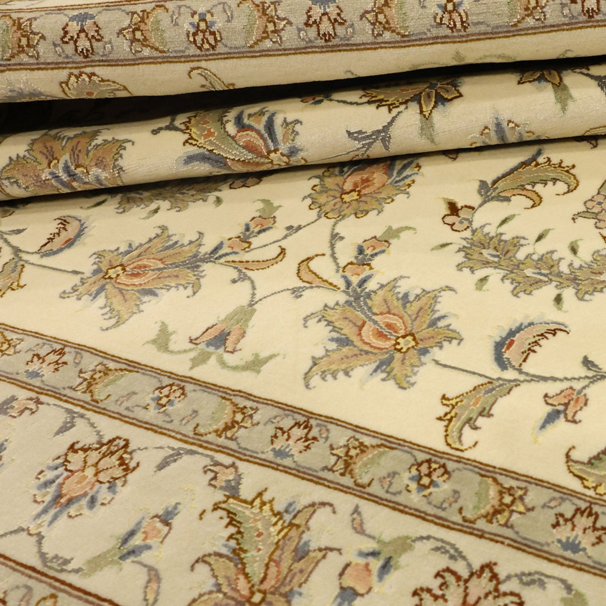 Alfombra Persa - Tabriz - Real - 151 x 108 cm - beige