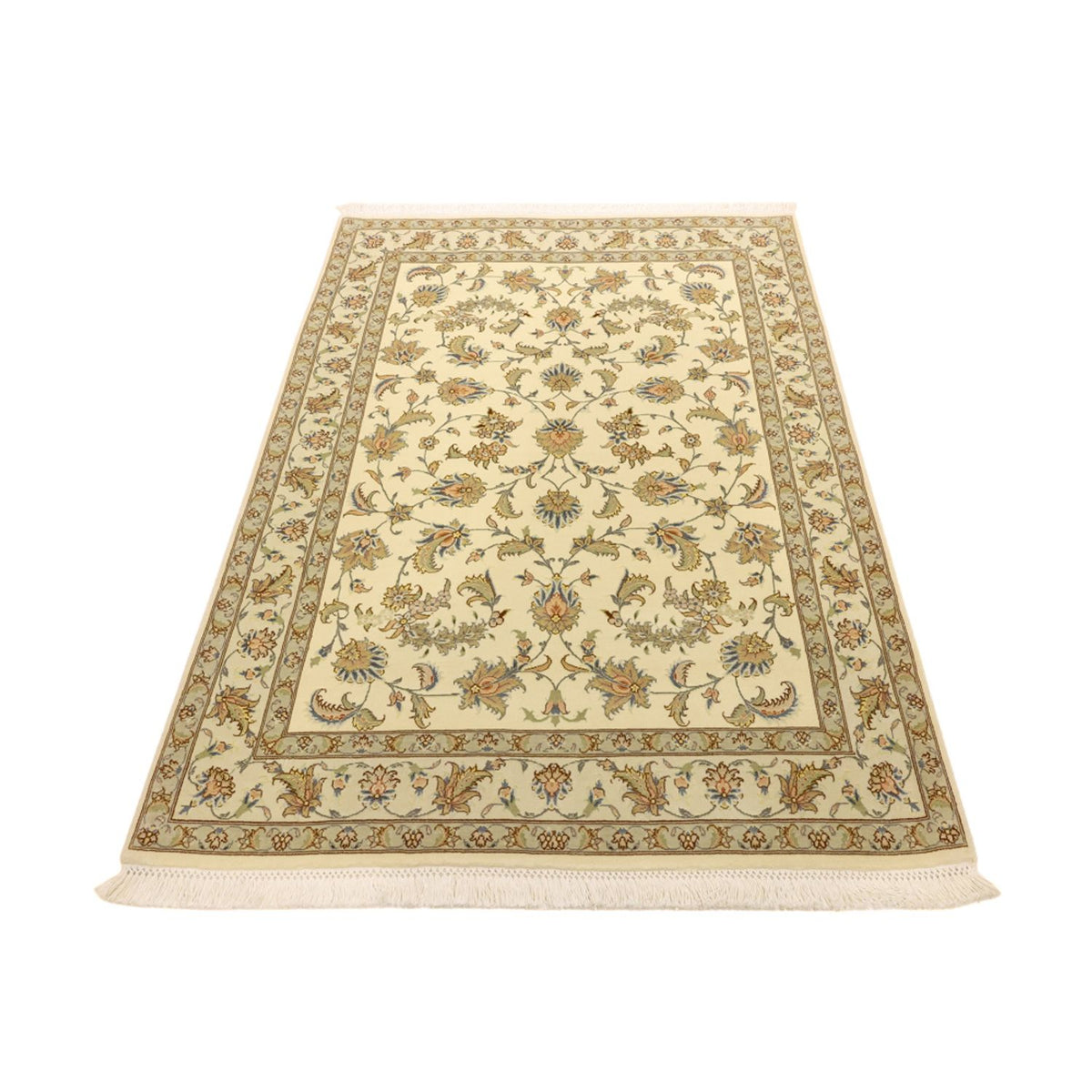 Alfombra Persa - Tabriz - Real - 151 x 108 cm - beige