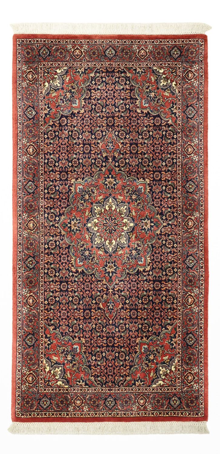 Alfombra persa - Bidjar - 136 x 69 cm - beige oscuro